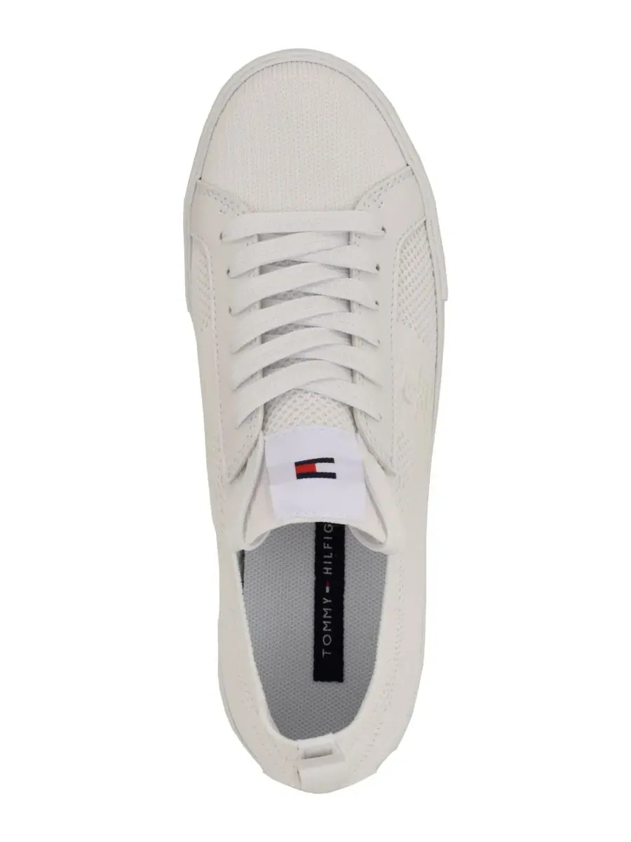 Женские вязаные кроссовки Ladelis на шнуровке Tommy Hilfiger — изображение 4 из 5, белый