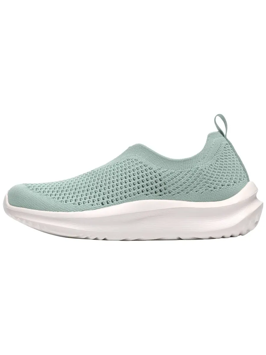 Кроссовки женские Clarks Cloudsteppers Solevana, вязаные, круглый носок — изображение 6 из 6, шалфейный