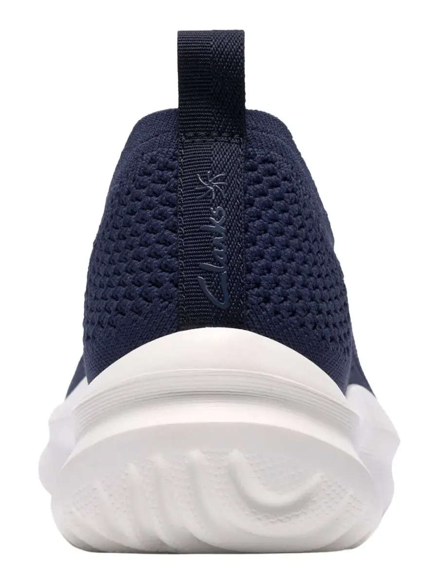 Кроссовки женские Clarks Cloudsteppers Solevana, вязаные — изображение 3 из 6, темно-синий