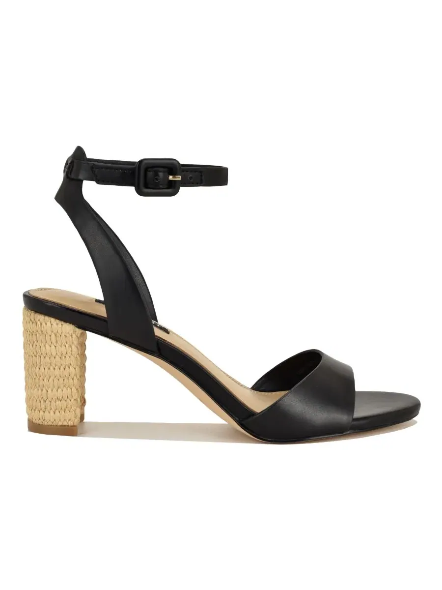 Женские сандалии Pheba на каблуке с ремешком на щиколотке Nine West — изображение 2 из 5, черный