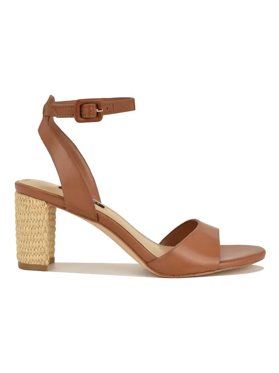 Женские сандалии Pheba на каблуке с ремешком на щиколотке Nine West — изображение 2 из 5, коричневый