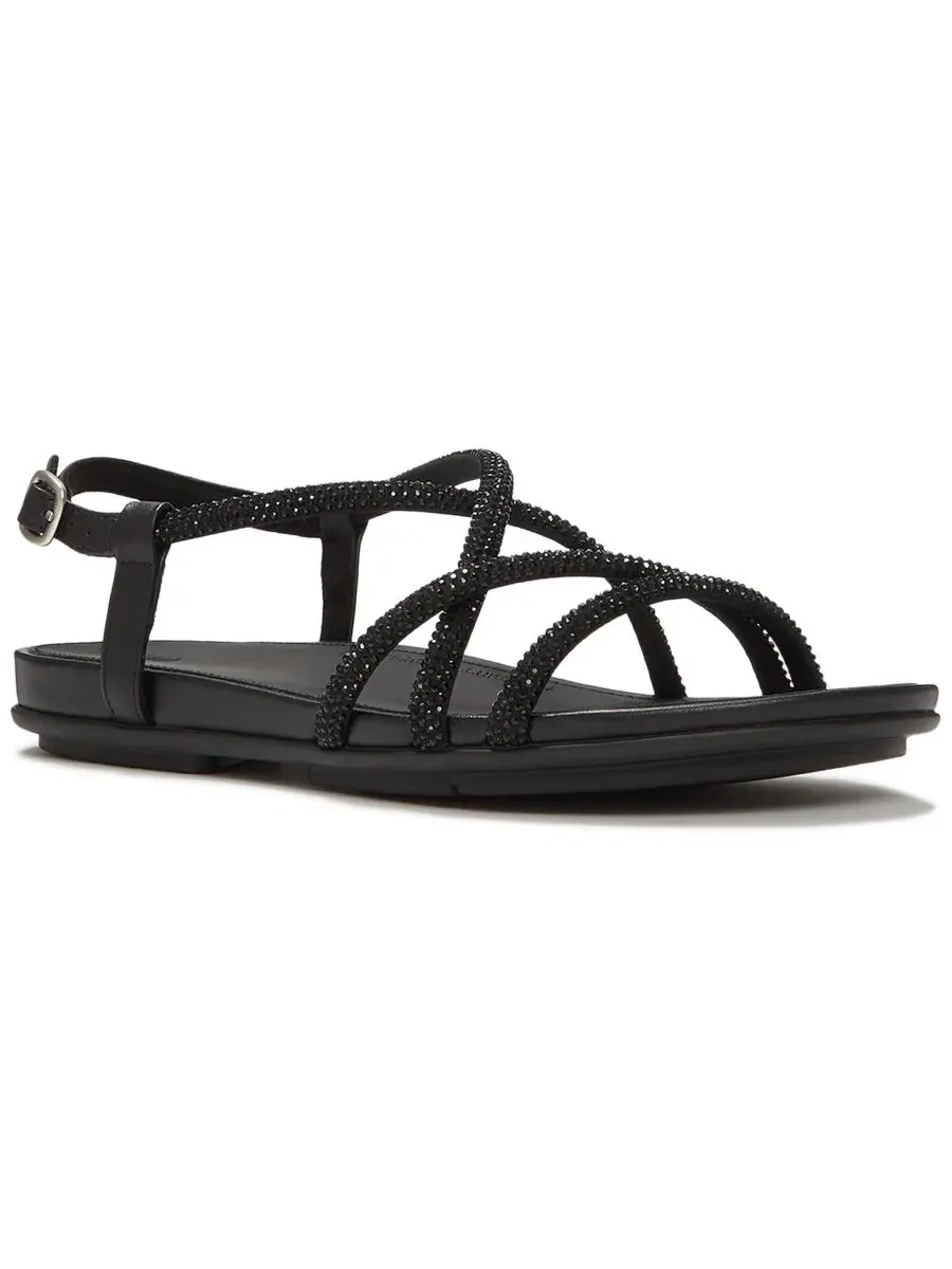 Женские сандалии Gracie с кристальным ремешком и открытым носком FitFlop