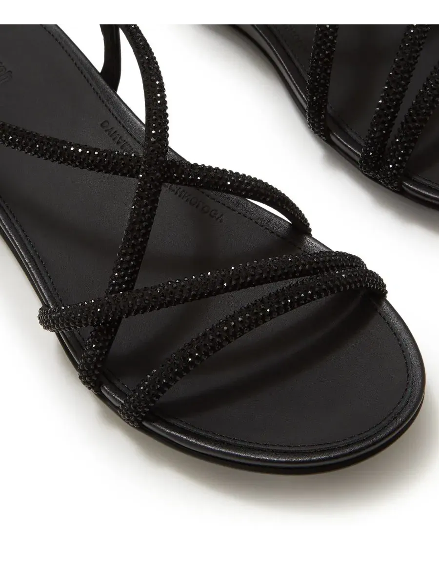 Женские сандалии Gracie с кристальным ремешком и открытым носком FitFlop — изображение 5 из 6, черный