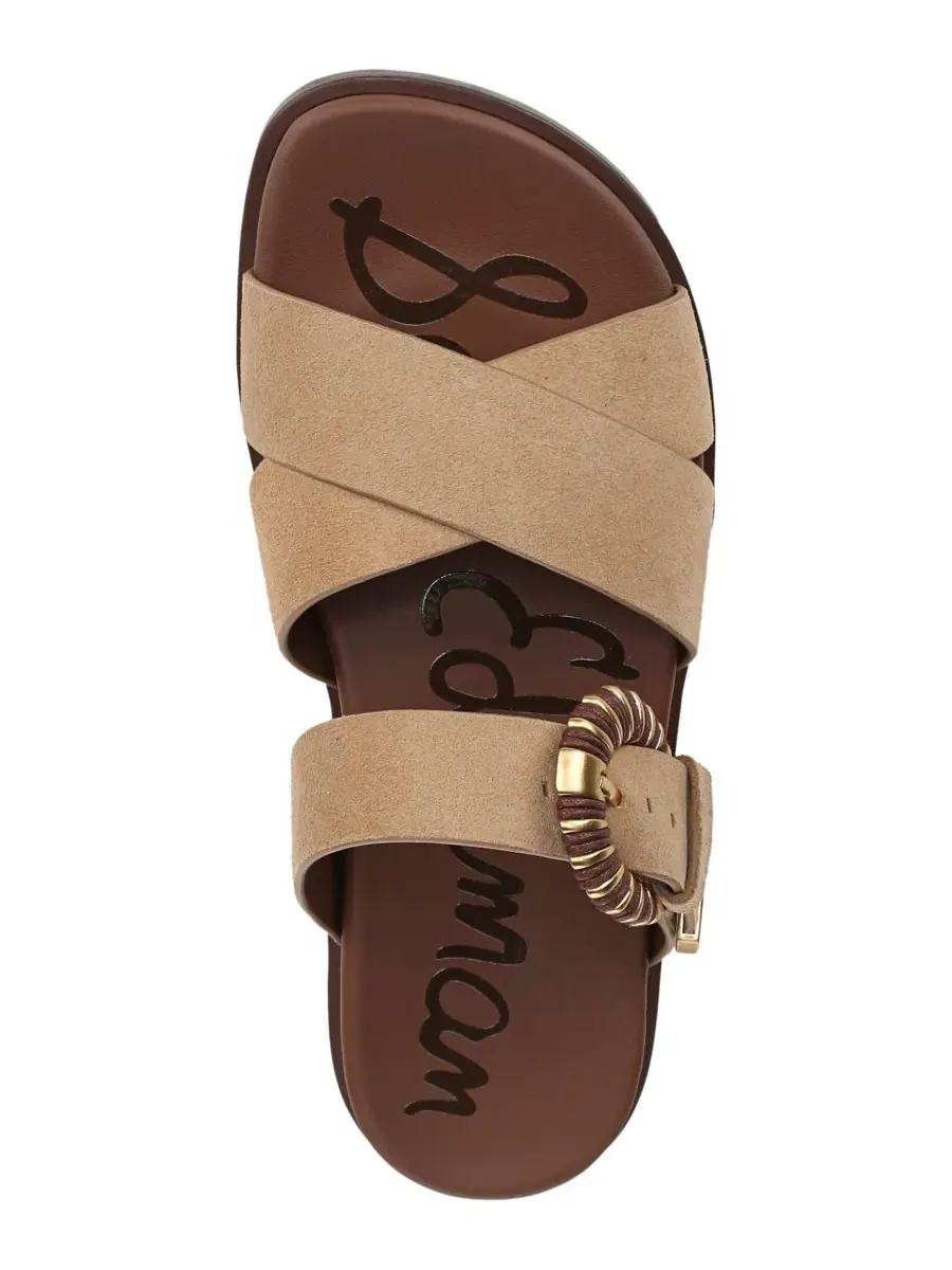 Женские сандалии-шлепанцы Lucy Sam Edelman — изображение 4 из 5, коричневый