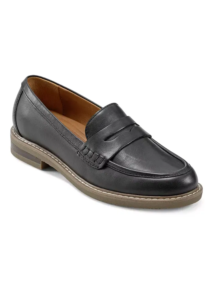 Женские лоферы Javas Slip-On Penny Earth — изображение 1 из 6, черный