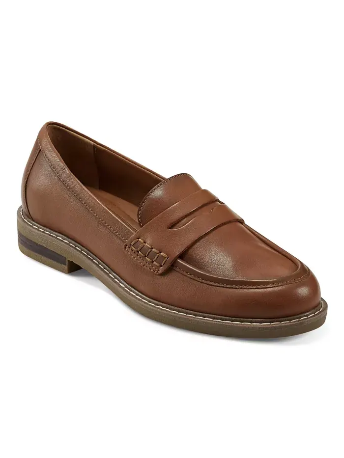 Женские лоферы Javas Slip-On Penny Earth — изображение 1 из 6, коньячный