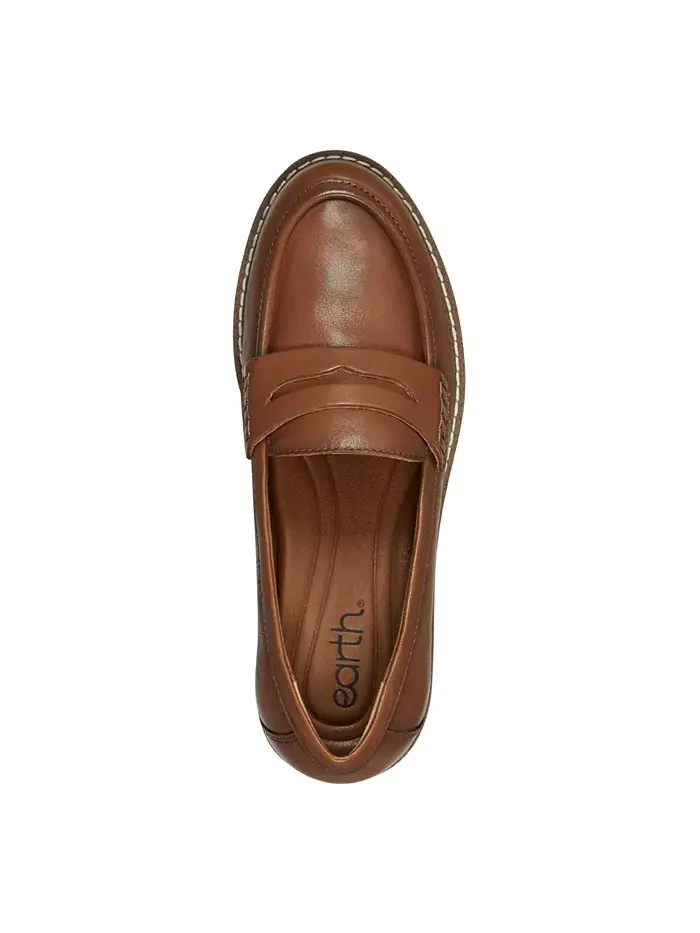 Женские лоферы Javas Slip-On Penny Earth — изображение 4 из 6, коньячный
