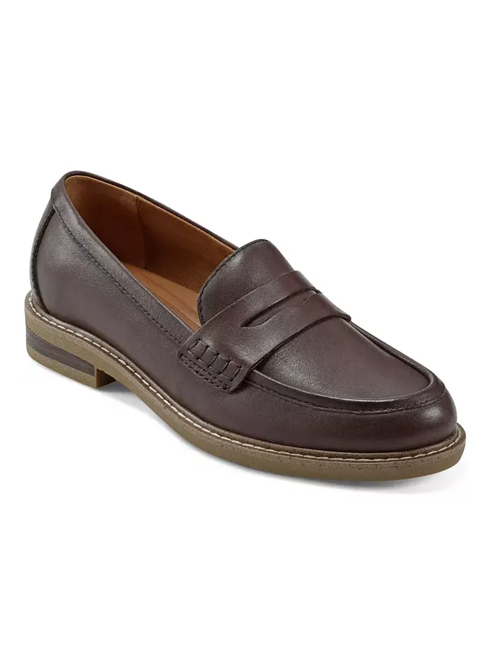 Женские лоферы Javas Slip-On Penny Earth — изображение 1 из 6, коричневый