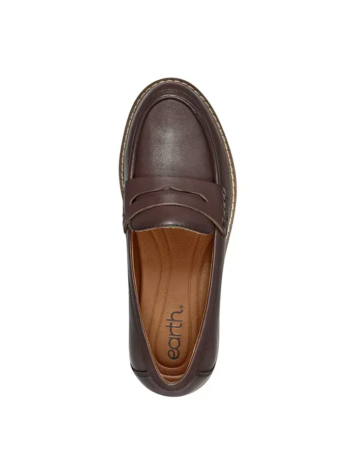 Женские лоферы Javas Slip-On Penny Earth — изображение 4 из 6, коричневый