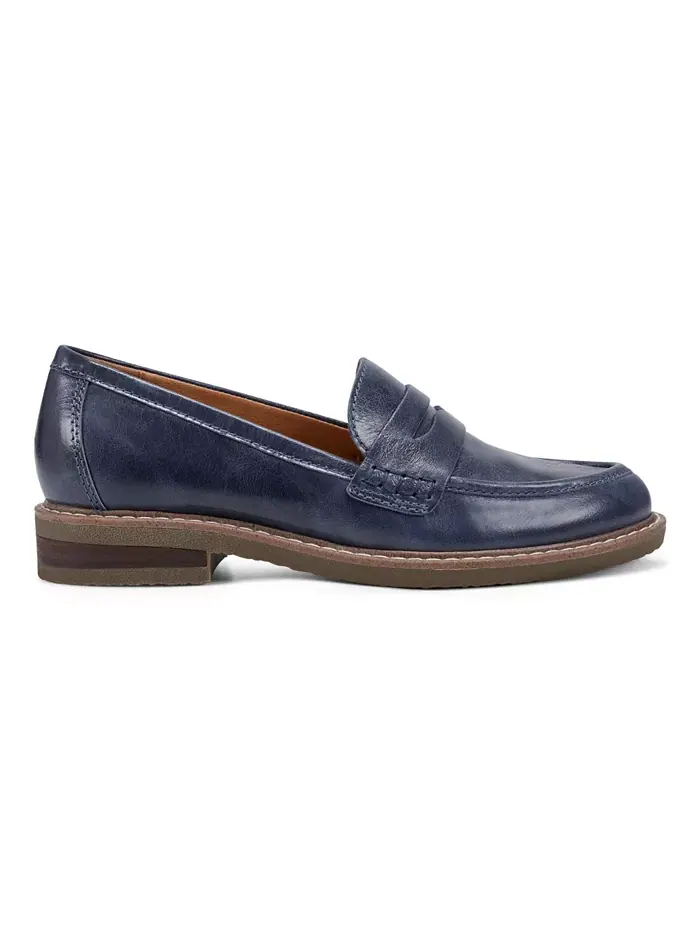 Женские лоферы Javas Slip-On Penny Earth — изображение 2 из 6, темный синий