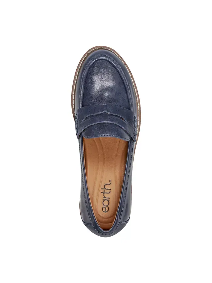 Женские лоферы Javas Slip-On Penny Earth — изображение 4 из 6, темный синий