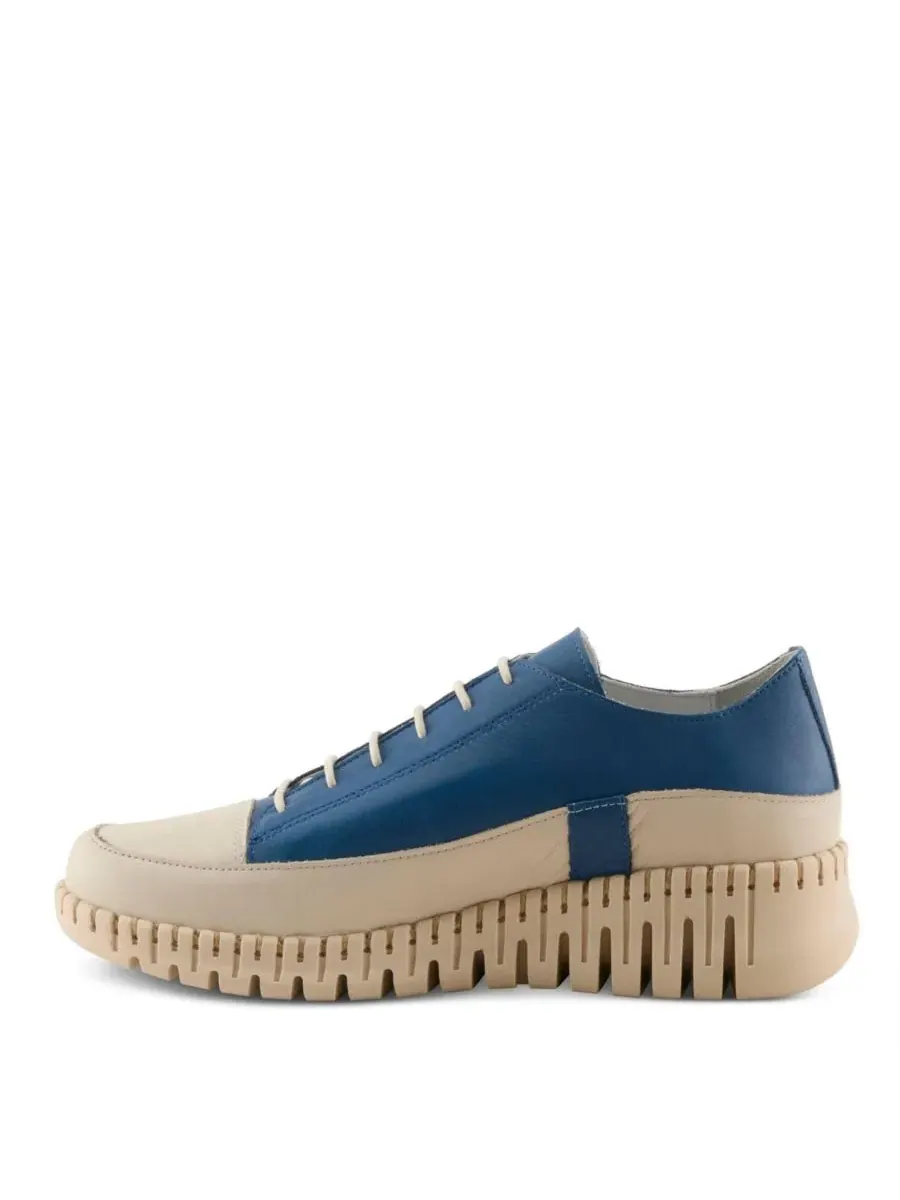 Кроссовки женские Surana Slip-On Fashion с кожаной стелькой Spring Step — изображение 2 из 7, синий мульти