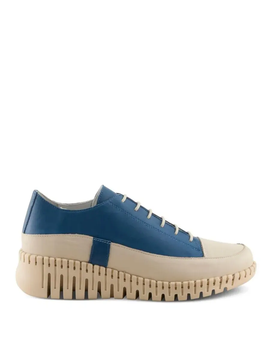 Кроссовки женские Surana Slip-On Fashion с кожаной стелькой Spring Step — изображение 5 из 7, синий мульти
