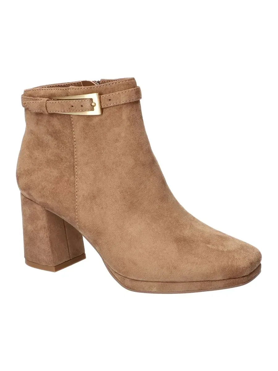 Ботильоны на каблуке Hudson с пряжкой Bella Vita, Saddle Suede — изображение 1 из 6