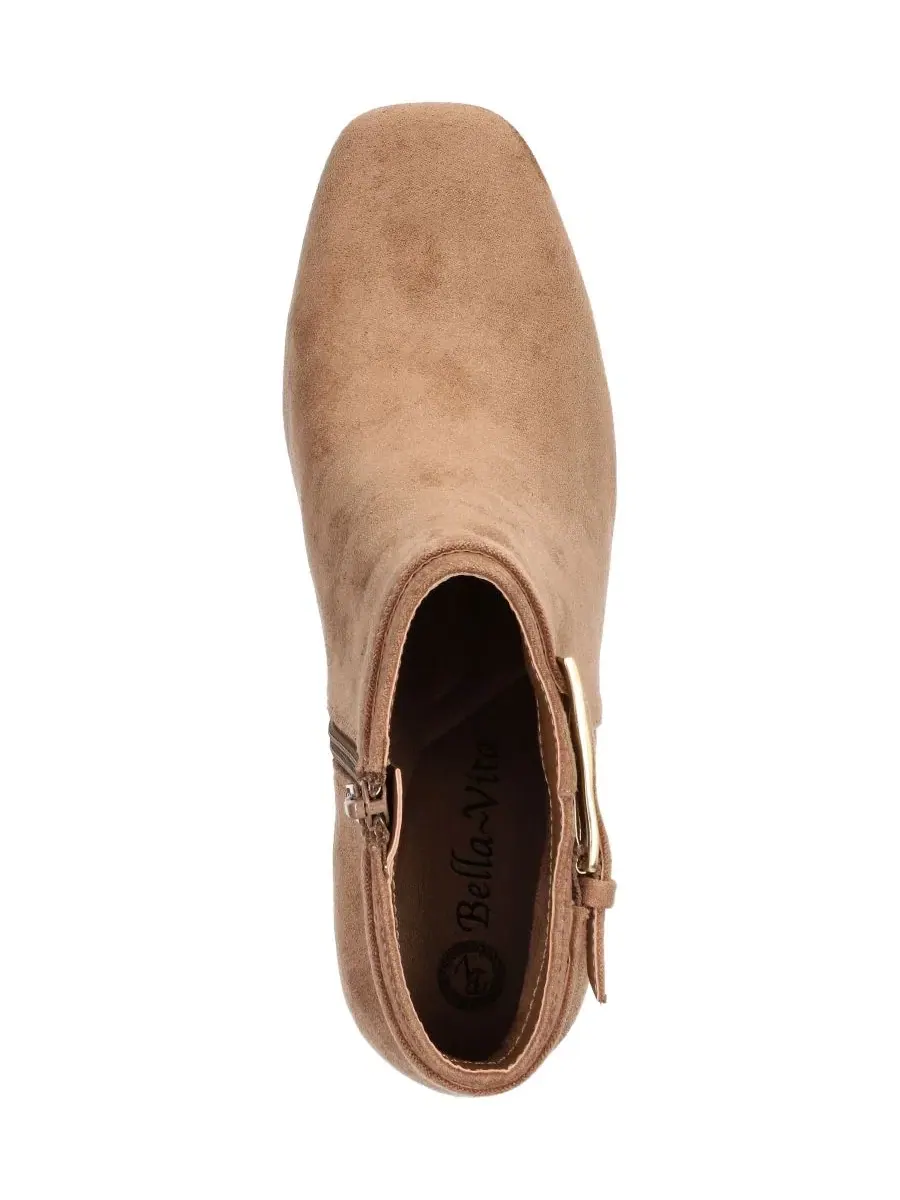Ботильоны на каблуке Hudson с пряжкой Bella Vita, Saddle Suede — изображение 4 из 6