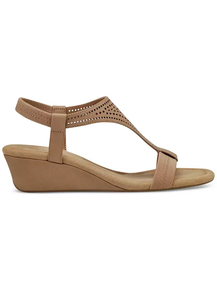 Женские босоножки-кюлоты Step N Flex Vacanzaa Style & Co — изображение 2 из 6, коричневый/бежевый