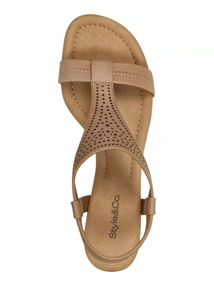 Женские босоножки-кюлоты Step N Flex Vacanzaa Style & Co — изображение 4 из 6, коричневый/бежевый