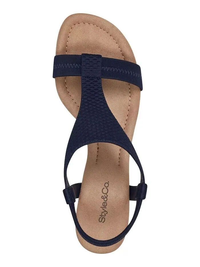 Женские сандалии на танкетке Step N Flex Vacanzaa Style & Co — изображение 4 из 6, темно-синий