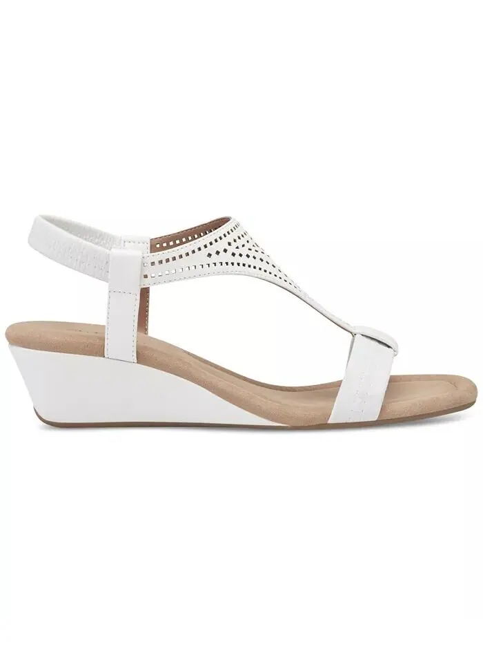 Женские сандалии на танкетке Step N Flex Vacanzaa Style & Co — изображение 2 из 6, белый