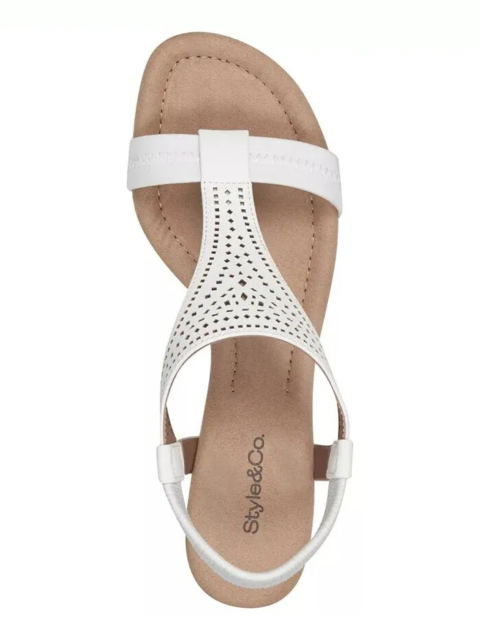 Женские сандалии на танкетке Step N Flex Vacanzaa Style & Co — изображение 4 из 6, белый