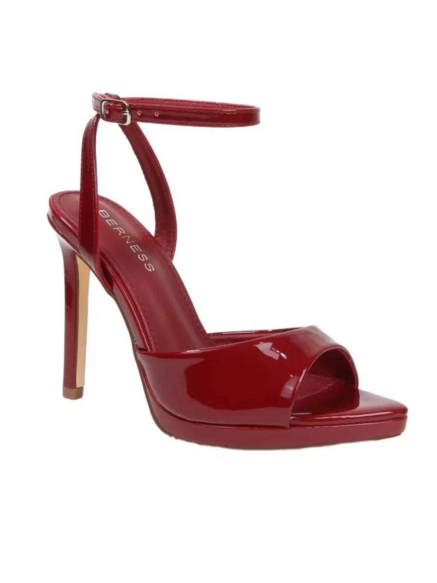 Босоножки на каблуке Hina Platform Burgundy BERNESS — изображение 1 из 6, бордовый