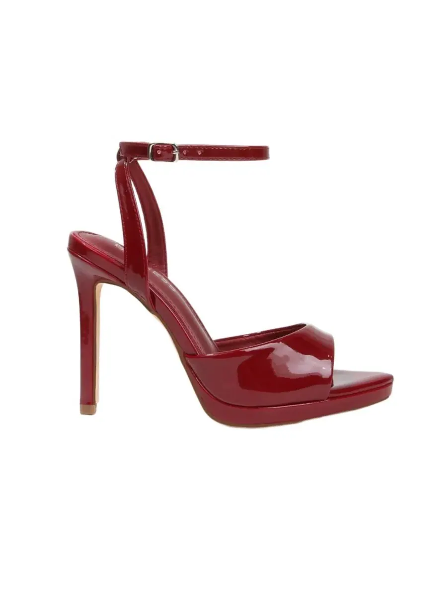 Босоножки на каблуке Hina Platform Burgundy BERNESS — изображение 2 из 6, бордовый