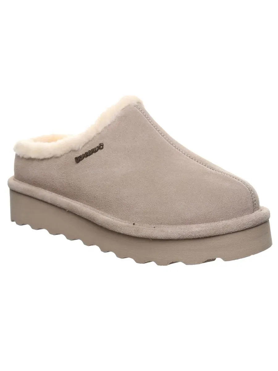 Женские мюли-сабо с платформой Izzy Platform Suede Slip-On Clogs BEARPAW — изображение 1 из 8, грибной