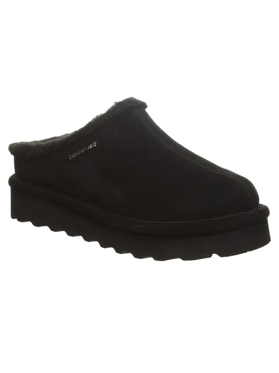 Мюли-клоги из замши на платформе Izzy Platform Suede Slip-On Clogs BEARPAW — изображение 1 из 8, черный