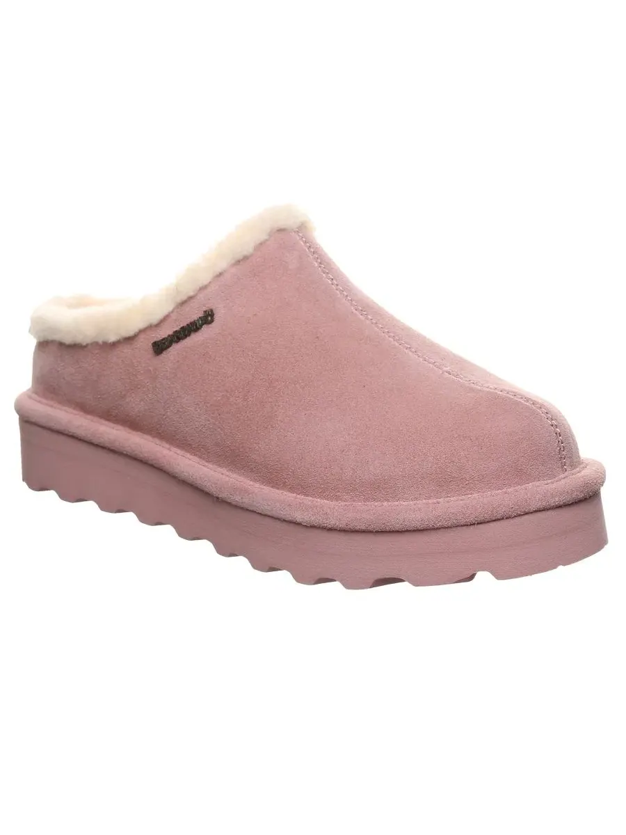 Женские мюли-клоги на платформе из замши Izzy Platform Suede Slip-On Clogs BEARPAW — изображение 1 из 8, розовый