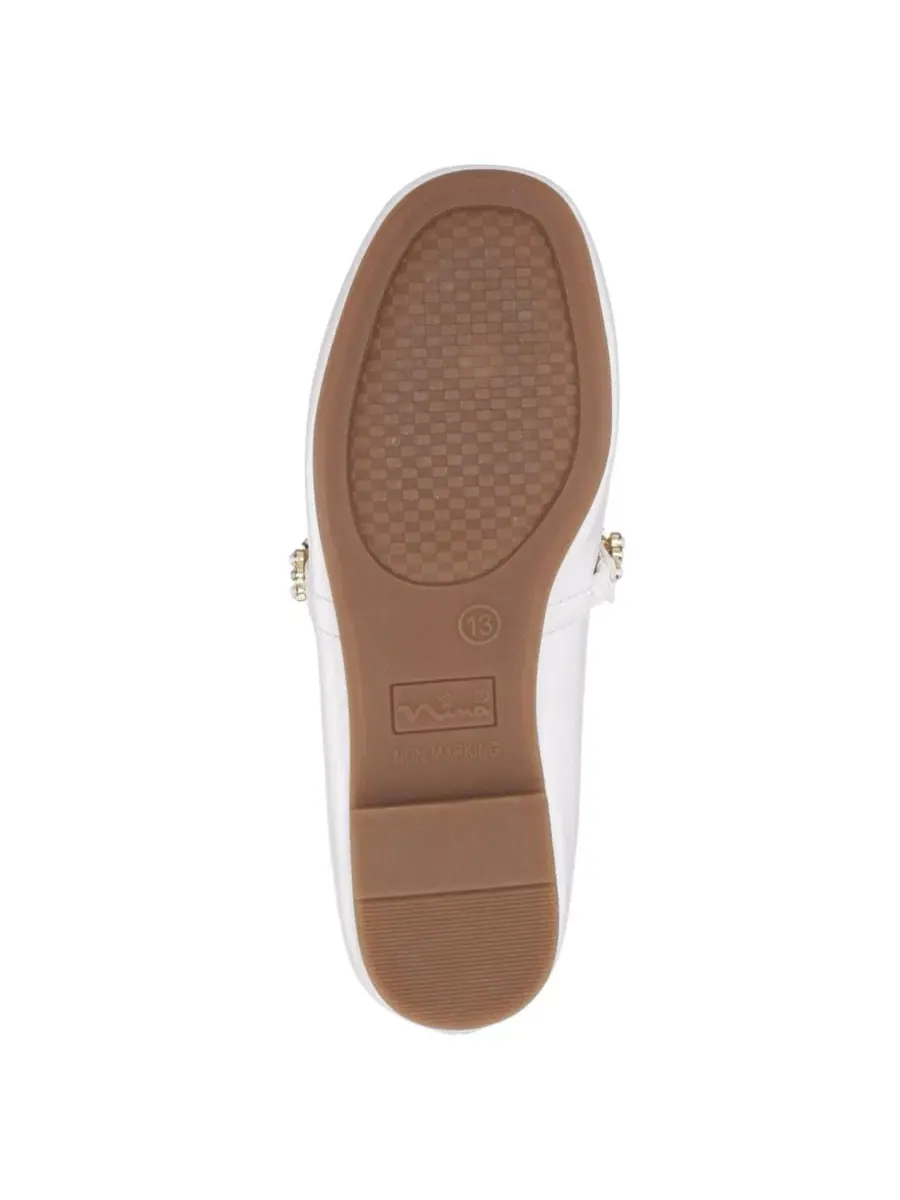Балетки для девочек с перламутровым блеском, модель Pearlized Ballet Dress Shoe Nina — изображение 7 из 7, белый