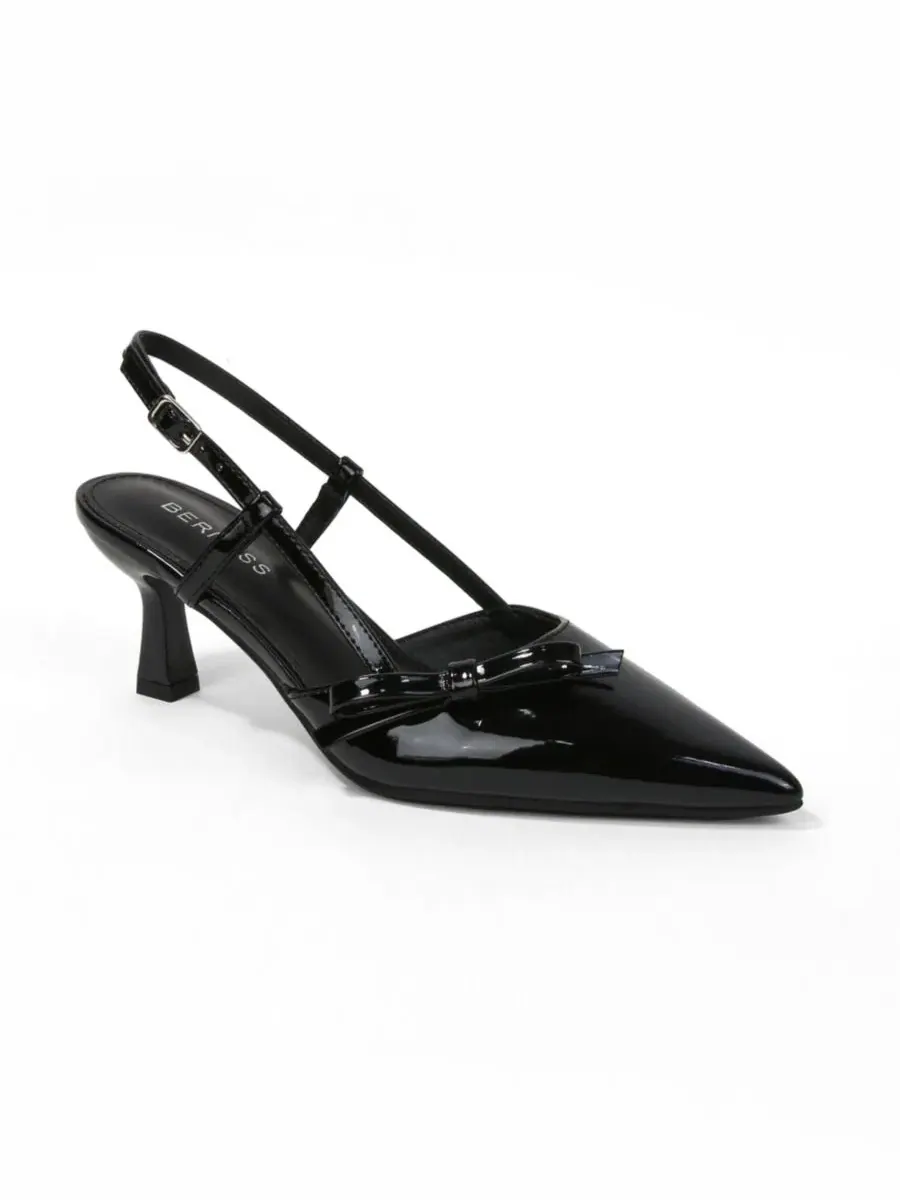 Туфли-лодочки Cornelia Bow Accented Patent Slingback Heels BERNESS