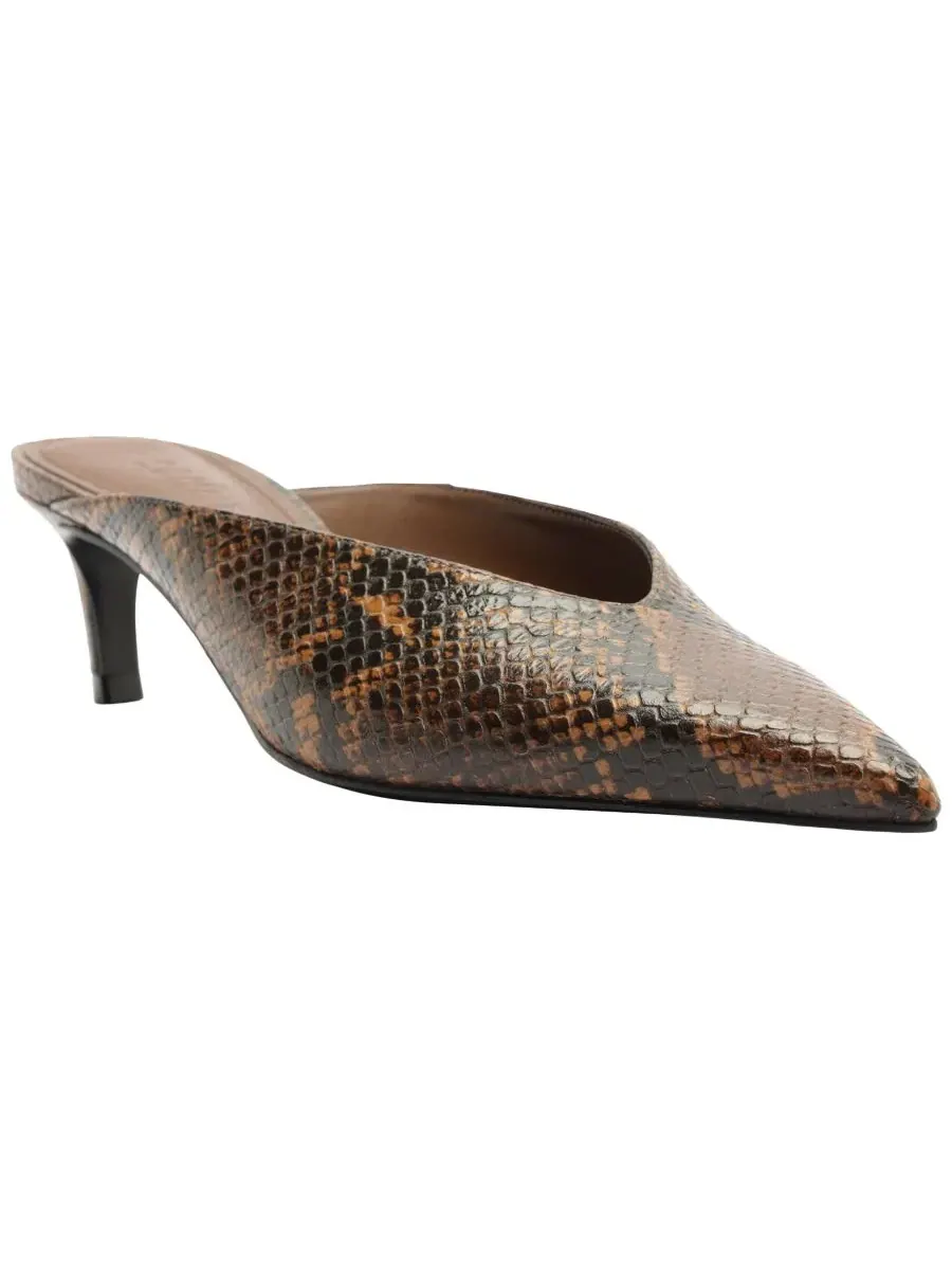Туфли Loren Mid-Heel Mule Schutz — изображение 1 из 6, коричневый