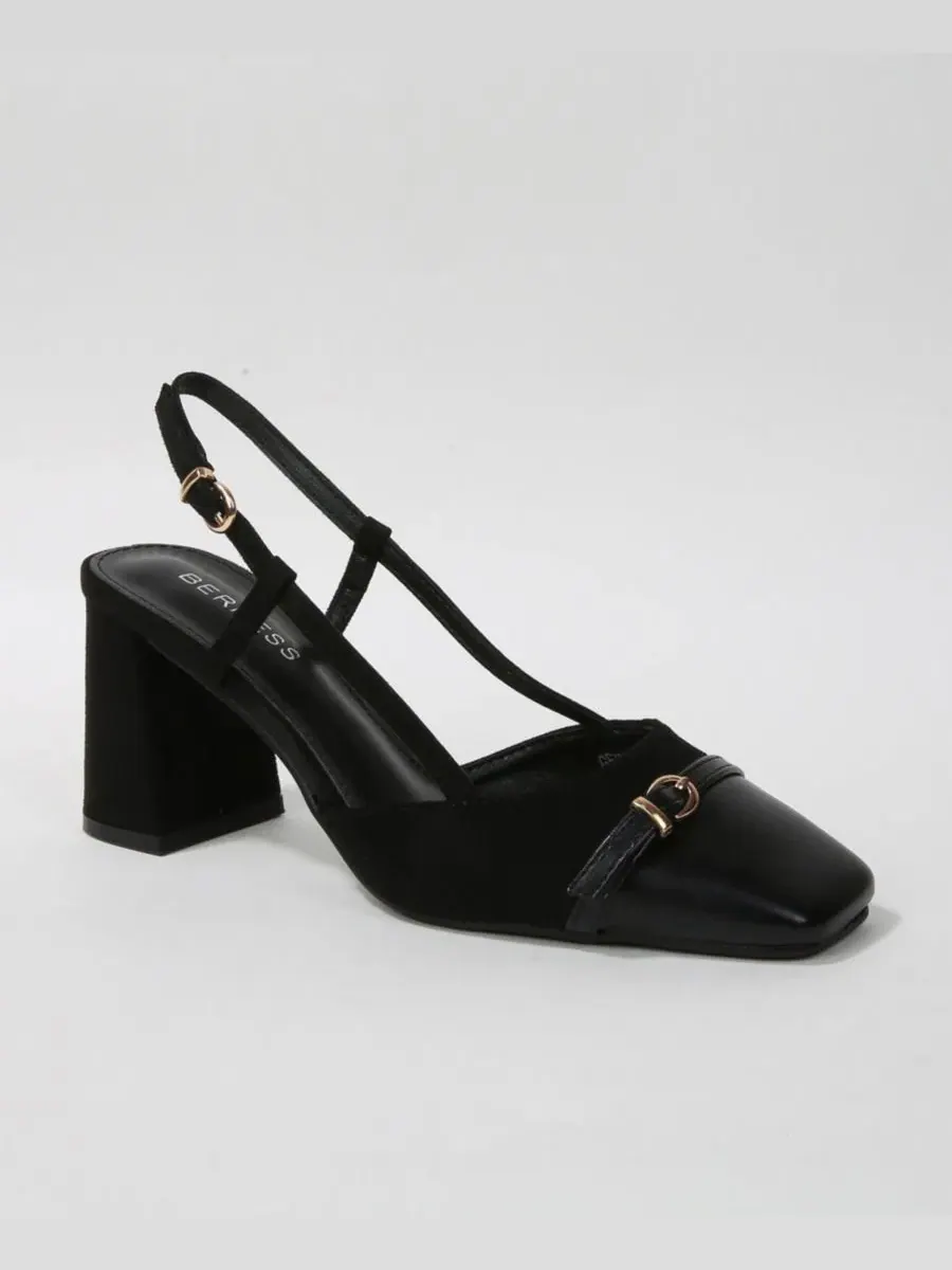 Туфли на каблуке Geena Toe Cap Slingback with Buckle Accent BERNESS