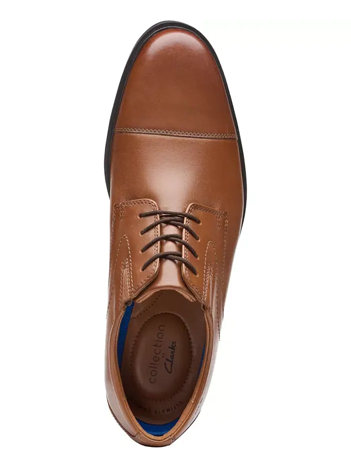 Оксфорды мужские Clarks Whiddon с мыском — изображение 4 из 6, темный бежевый