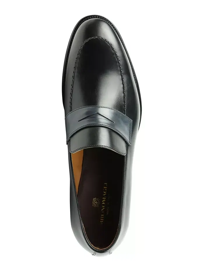 Мужские лоферы Arezzo Slip On Bruno Magli — изображение 4 из 5, черный серый