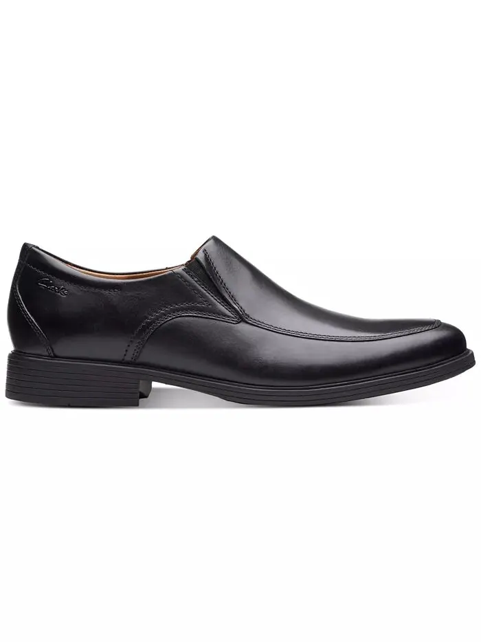 Мокасины мужские Clarks Whiddon Step, кожаные — изображение 2 из 6, черный