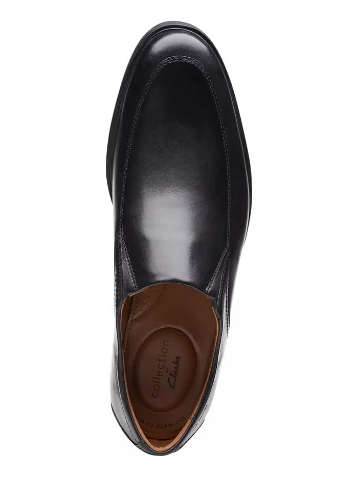 Мокасины мужские Clarks Whiddon Step, кожаные — изображение 4 из 6, черный