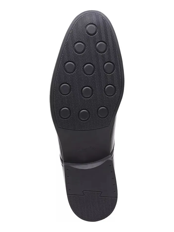 Мокасины мужские Clarks Whiddon Step, кожаные — изображение 5 из 6, черный