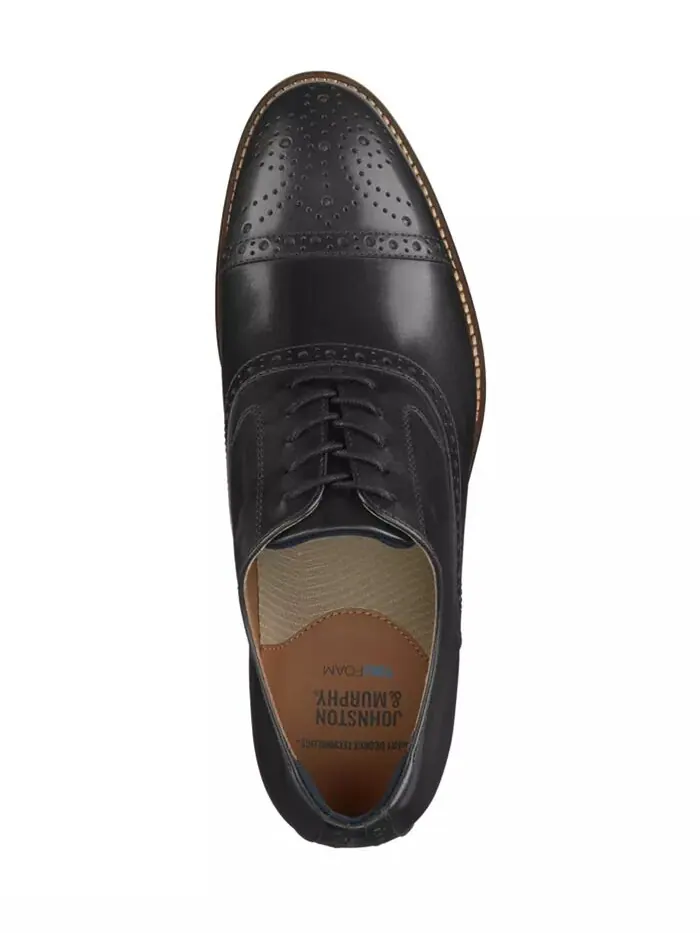 Мужские туфли Conard 2.0 Cap Toe Johnston & Murphy — изображение 4 из 5, черный