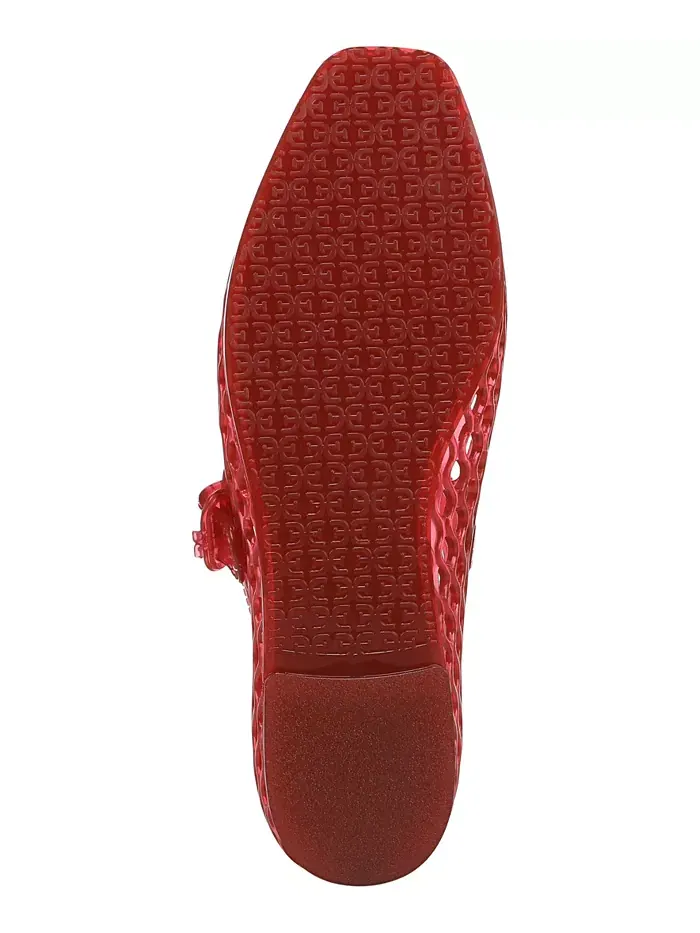 Женские балетки Michaela Jelly Mary Jane Sam Edelman — изображение 4 из 7, красный