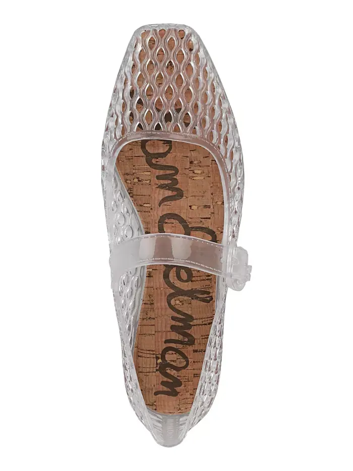 Женские балетки Michaela Jelly Mary Jane Sam Edelman — изображение 3 из 7, прозрачный