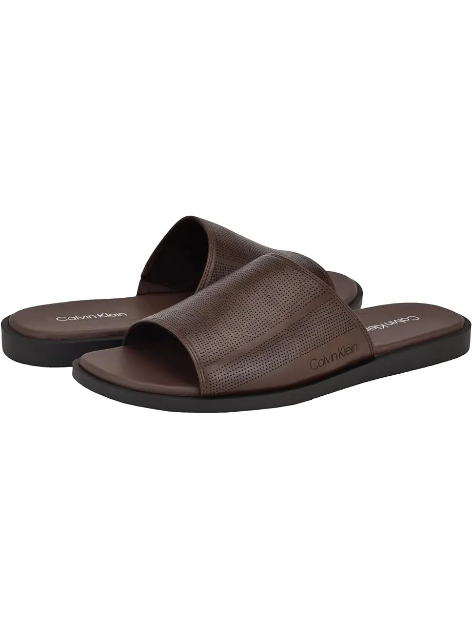 Шлепанцы мужские Calvin Klein Espar — изображение 1 из 4, коричневый