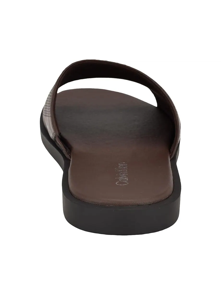 Шлепанцы мужские Calvin Klein Espar — изображение 4 из 4, коричневый