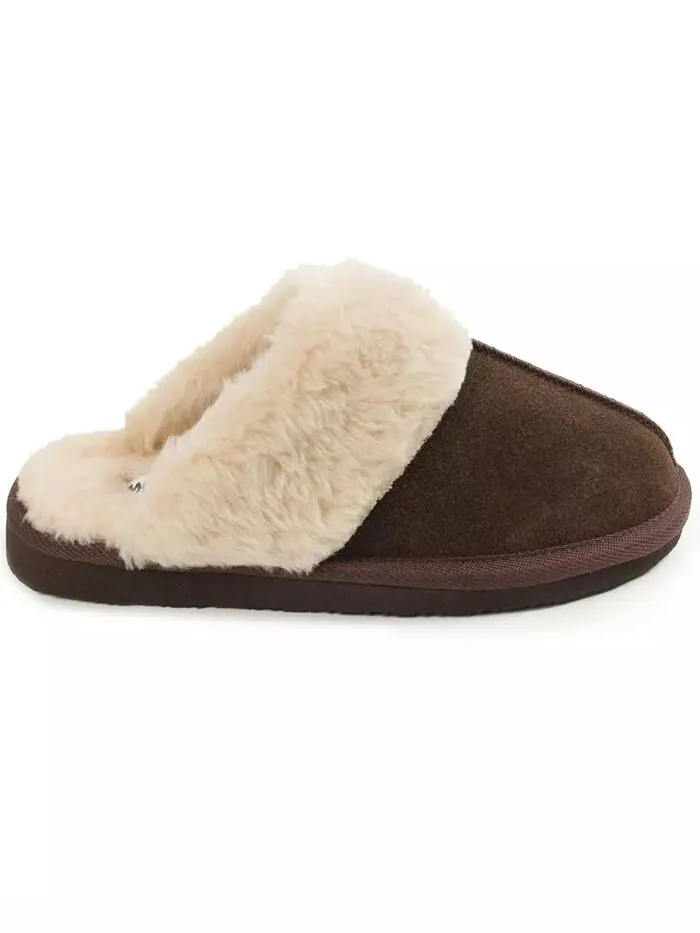 Женские тапочки Chesney Slide Minnetonka — изображение 2 из 3, шоколад