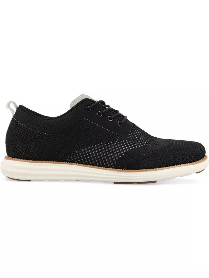 Мужские туфли Ezra Tru Comfort Foam Knit Wingtip Vance Co. — изображение 2 из 6, черный
