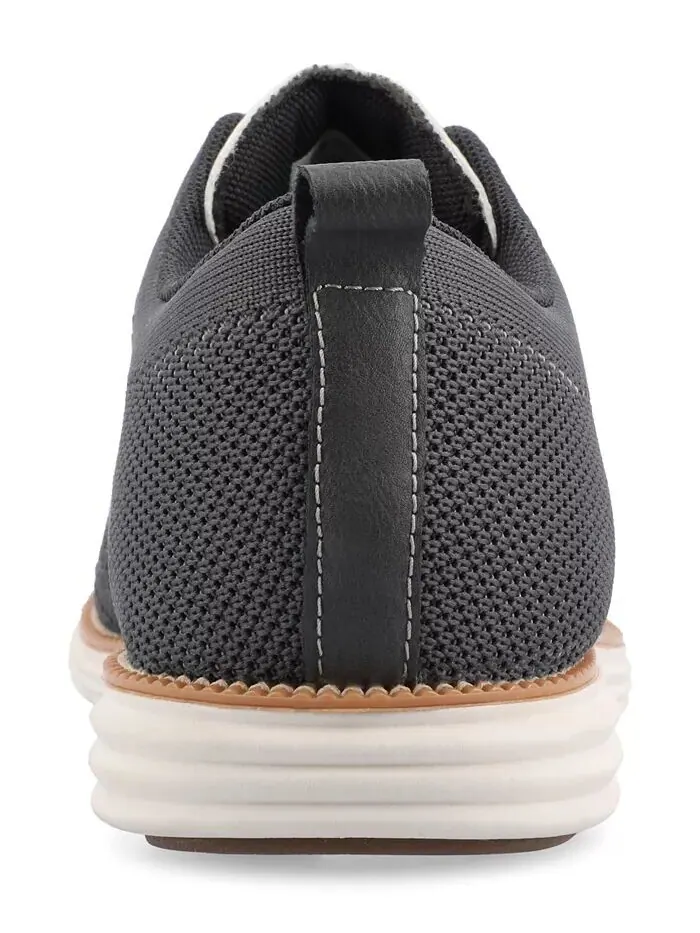 Мужские туфли Ezra Tru Comfort Foam Knit Wingtip Vance Co. — изображение 3 из 6, серый