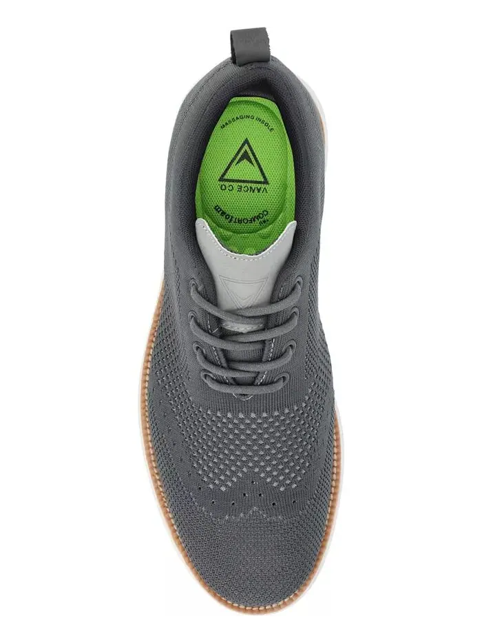 Мужские туфли Ezra Tru Comfort Foam Knit Wingtip Vance Co. — изображение 4 из 6, серый