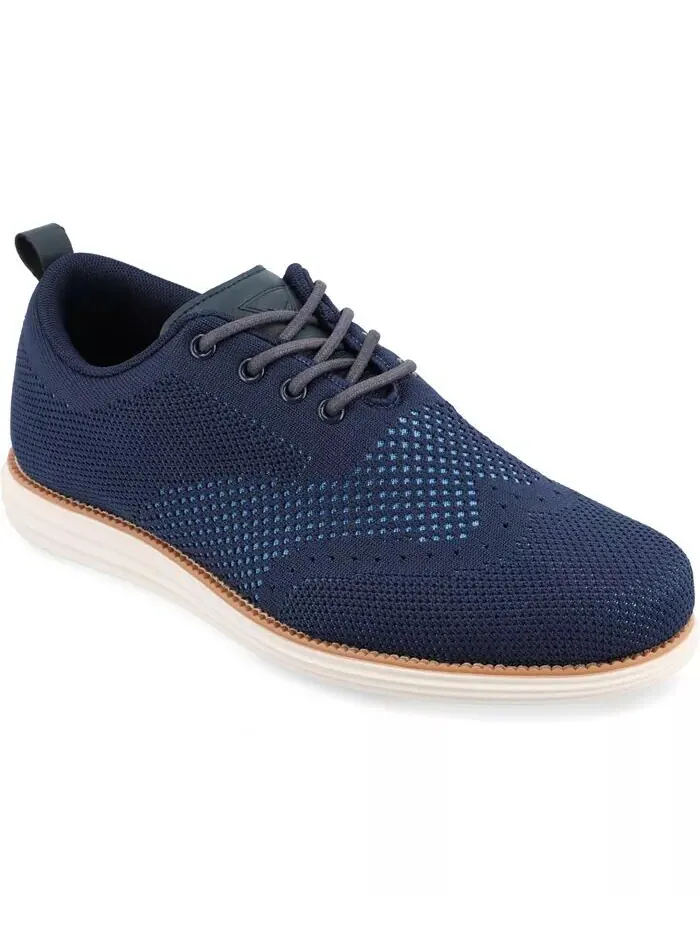 Мужские туфли Ezra Tru Comfort Foam Knit Wingtip Vance Co. — изображение 1 из 6, синий