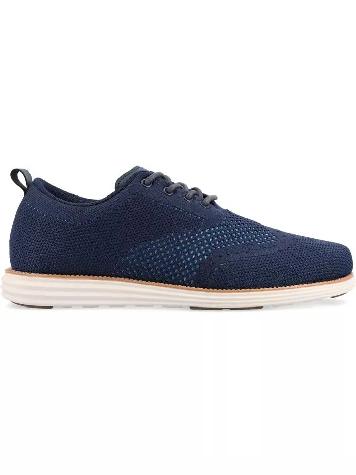 Мужские туфли Ezra Tru Comfort Foam Knit Wingtip Vance Co. — изображение 2 из 6, синий