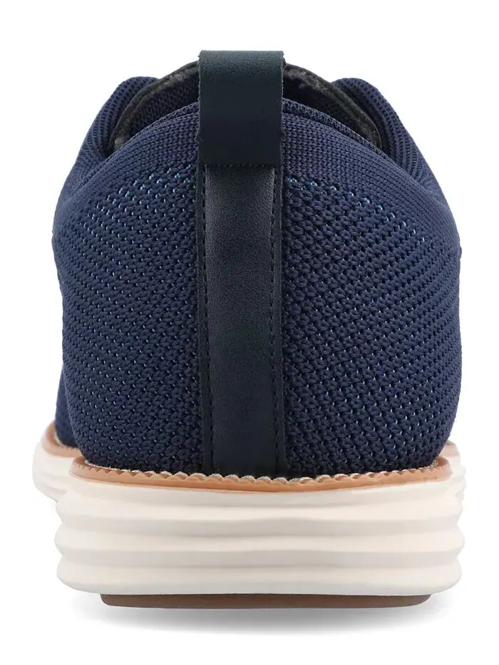 Мужские туфли Ezra Tru Comfort Foam Knit Wingtip Vance Co. — изображение 3 из 6, синий